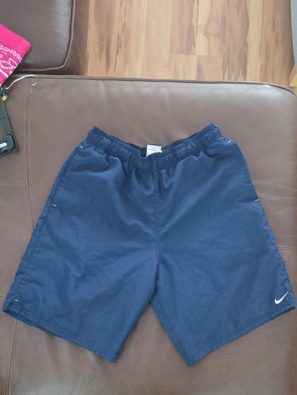 Nike Men's Dark Navy Athletic Shorts with Swoosh